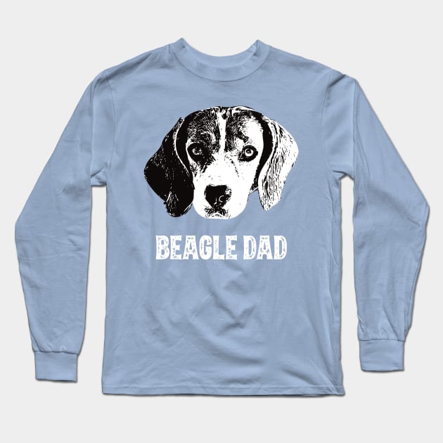 Beagle Dad Long Sleeve T-Shirt by DoggyStyles